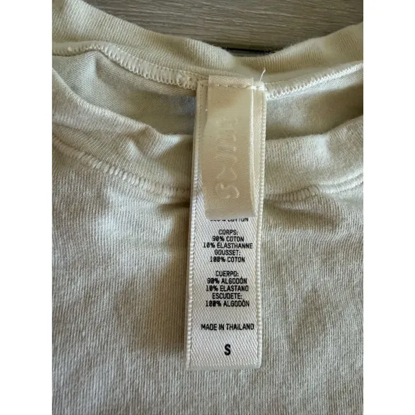 SKIMS T-Shirt Bodysuit Beige Small EUC - Image 5