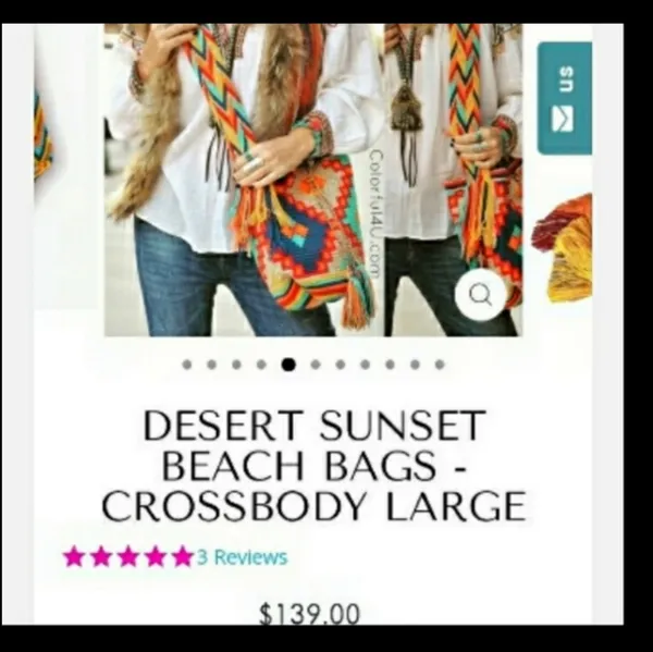 Caribbean hand weaved basket beach bag- fair trade (host pick!) - Image 13