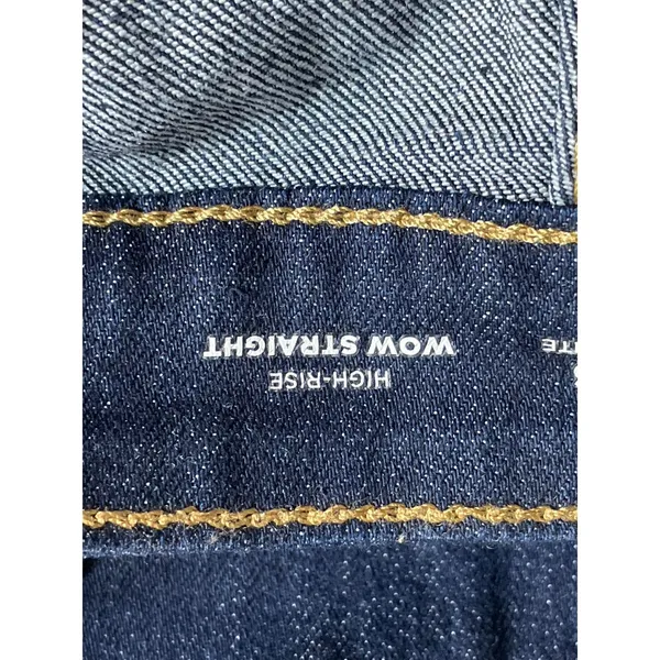 Old Navy Women's Dark Blue High Rise Slim Wow Straight Denim Jeans Pants Size 6 - Image 6