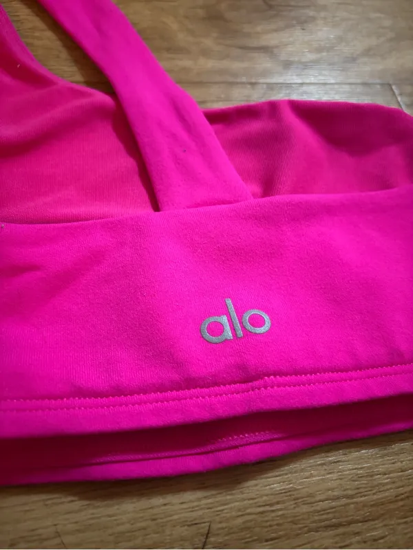 Alo Yoga Pink Sports Bra - Image 3