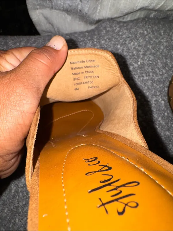 Style & Co. Tan Suede Slip-On Mule Slides - Image 6