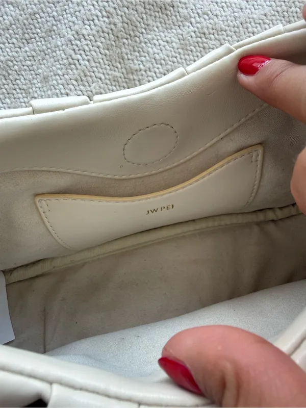 JW PEI Gabby Cream Scrunch Handle Shoulder Bag - Image 5