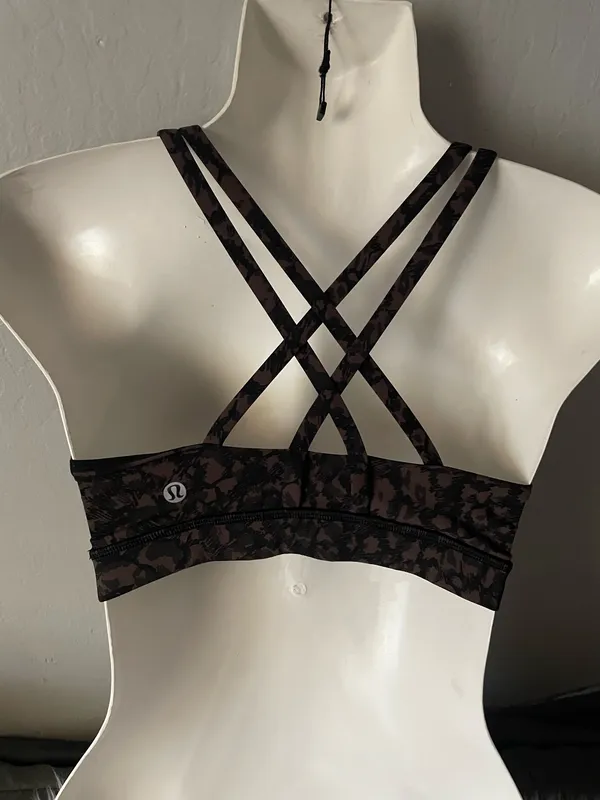 Lululemon Energy Bra Medium Support Wild Thing Camo Brown  - Image 5