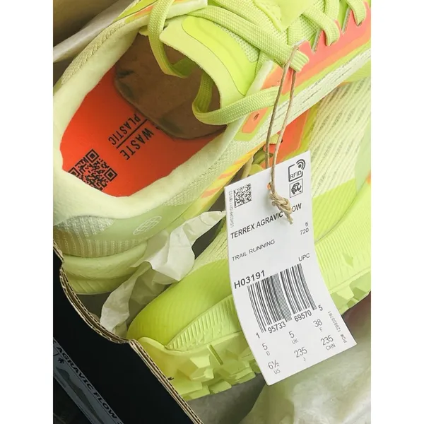 Adidas Women’s Terrex Agravic Flow 2 Trail Running Shoes Pulse Lime Turbo Sz 6.5 - Image 3