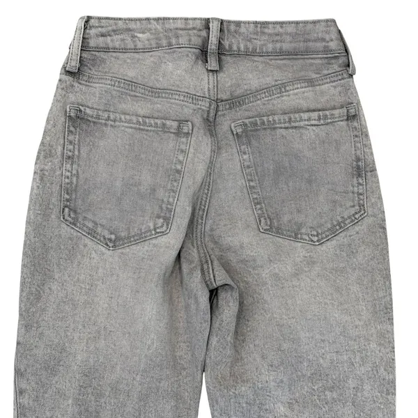 Old Navy Womens 00 Jeans Gray OG Straight High Rise Secret Slim Pockets - Image 5