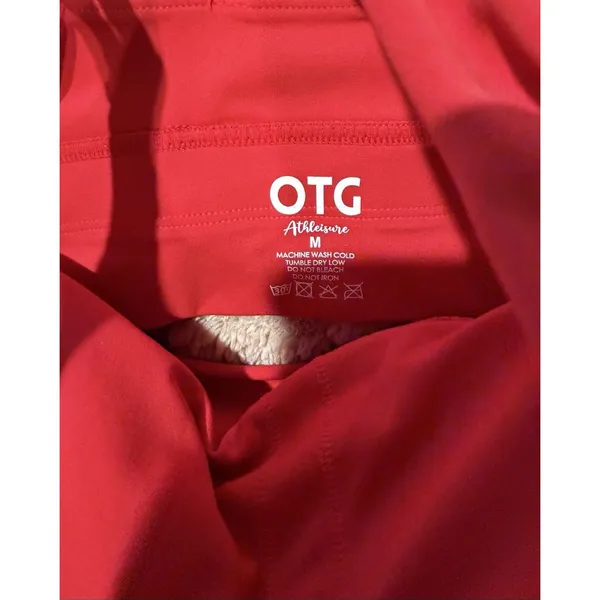 NWT OTG Athleisure Red activewear set Jacket, Sport Bra And Pants Leggings - Image 14