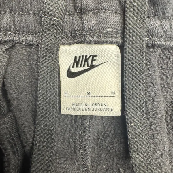 Nike Mens‎ Club Fleece Joggers Black Sweatpants Medium Embroidered Logo - Image 3