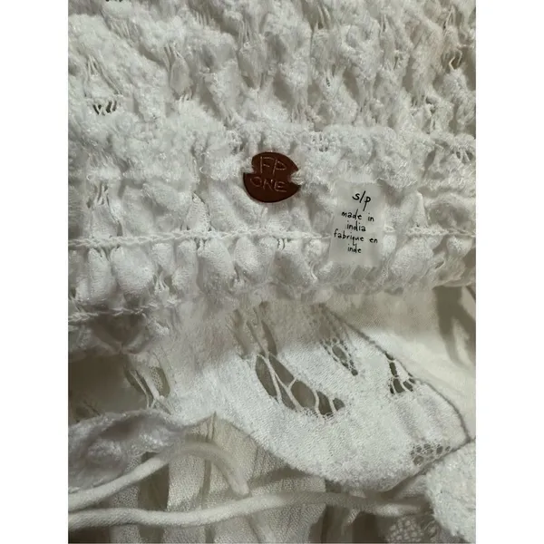 NWT Free‎ People Adella Lace Cami women's sz S white - Image 12