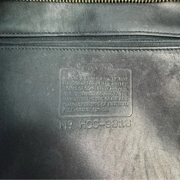 Coach Vintage Black Classic Legacy Shoulder Bag Purse - Image 6