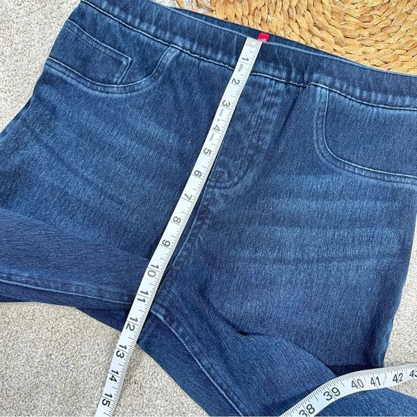 Spanx Ankle Jean-Ish Leggings Jeggings High-Rise Twilight Rinse Blue Size L - Image 15
