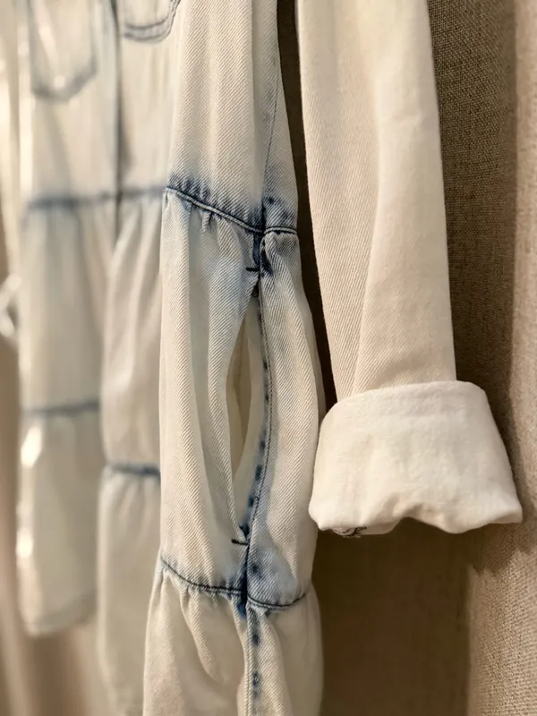 Free People Nicole Denim Shirtdress | M - Image 6