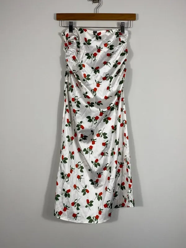 For Love & Lemons Love Song Satin Skirt Small - Image 2