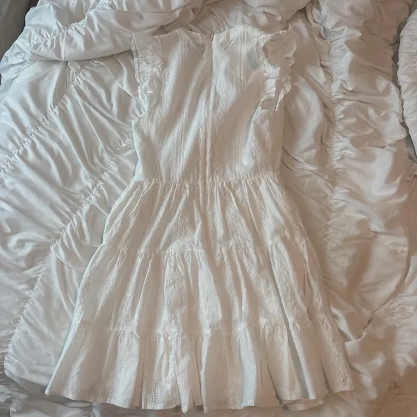 Eyelet mini dress White Size 6 - Image 2