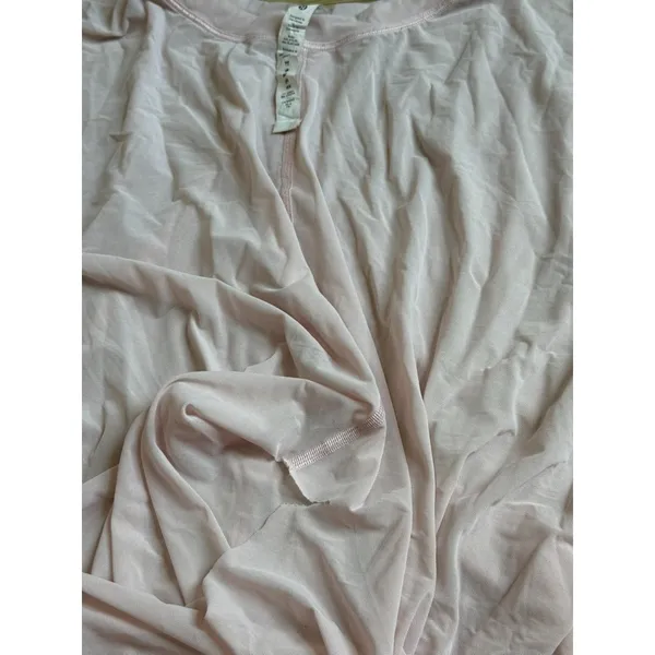 Womens Lululemon light pink sheer mesh twist‎ front athletic short sleeve sz 12 - Image 5