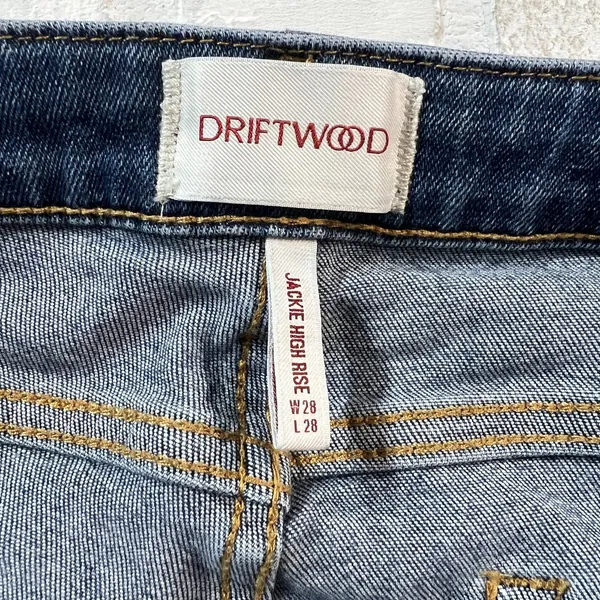 Driftwood Jackie Floral Embroidered High Rise Skinny Jeans‎ Womens 28 Blue Ankle - Image 12