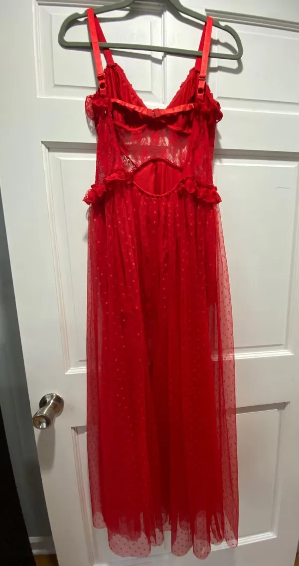 Red Lace Choosy Dress - Image 3