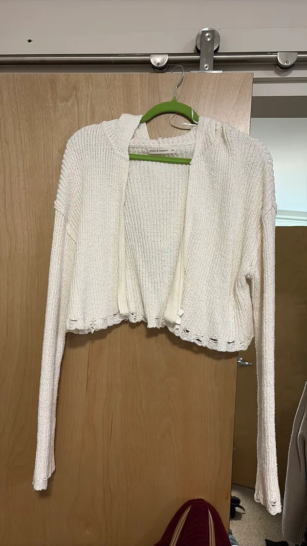 TJ Maxx knit zip up hoodie - Image 3