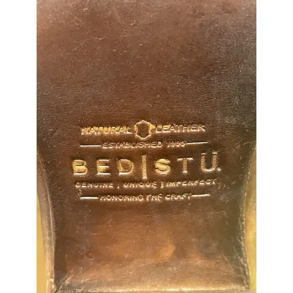 Bed Stu Bootie Handcrafted Cobbler Series Distressed Peep Toe Ankle Boots 9.5 - Image 12