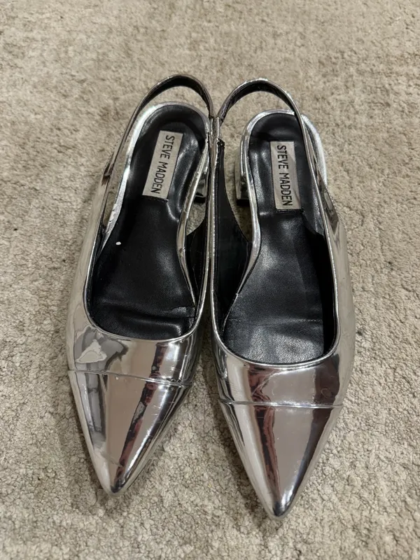 STEVE MADDEN Christann Slingback Block Womens Kitten Heels size 6 - Image 2
