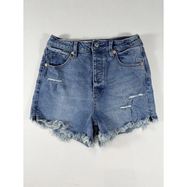 Free People We The Free Women’s Size‎ 28 Distressed High Rise Denim Shorts - Image 10