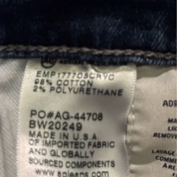 AG ADRIANO GOLDSCHMIED jeans.  Size 28R.‎ - Image 7