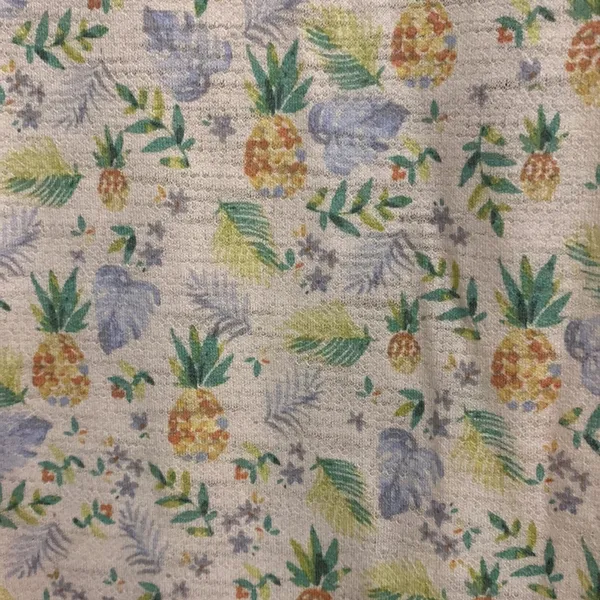 LC Lauren Conrad women’s pineapple print lace top size M - Image 4