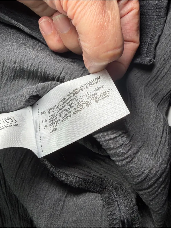 Zara Silver-Gray Tie-Front Kimono Top - Image 4