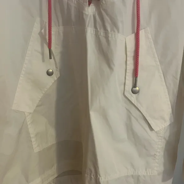 Free People White Jacket‎ with Pink Laces - Image 5