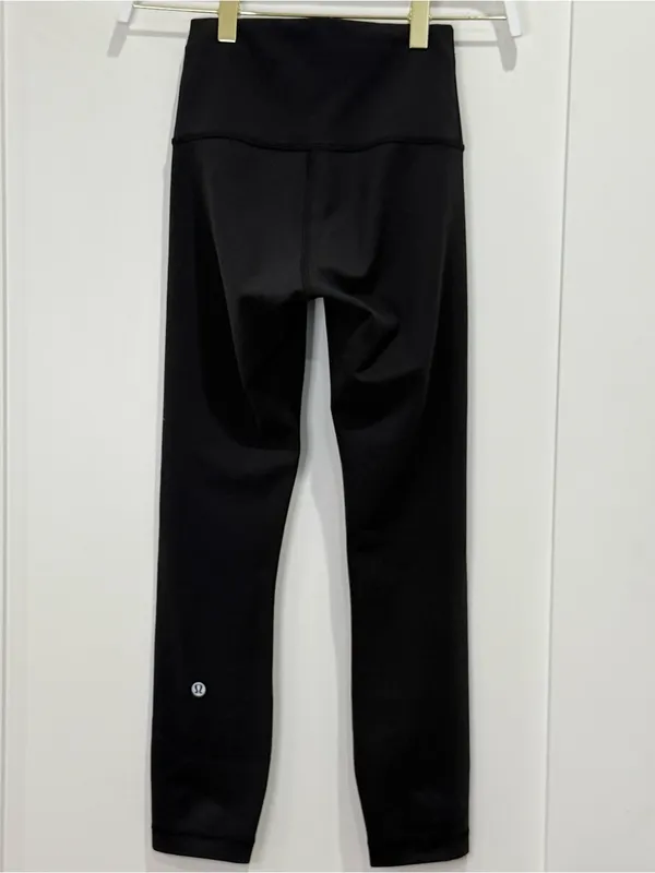 Lululemon Wunder Train High-Rise Crop 23" Leggings 2 Black Pilates Yoga Minimal - Image 5