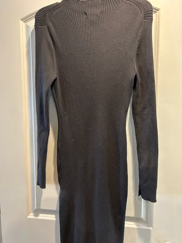H&M Dress Sweater Grey Turtleneck - Image 3