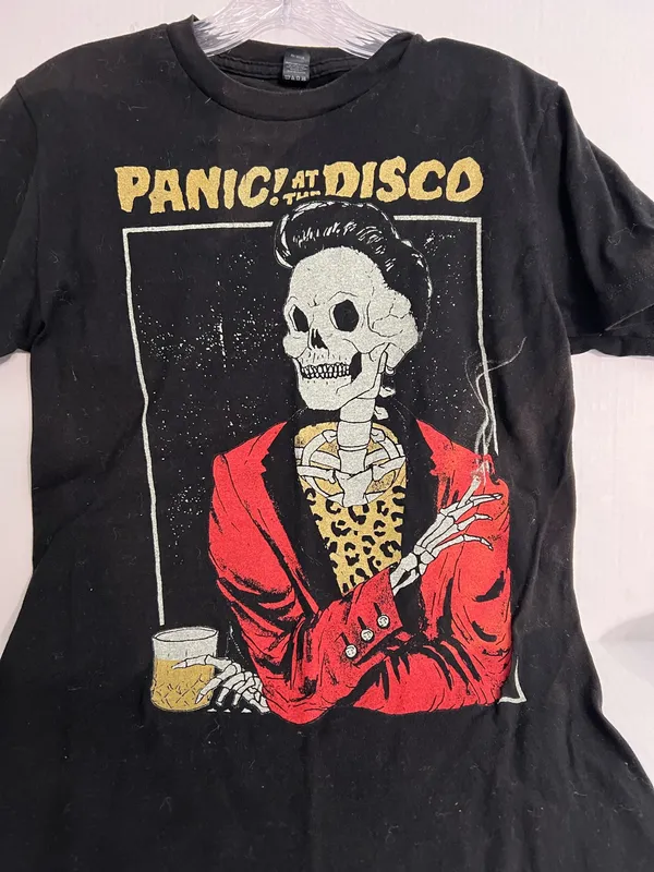 Tultex Panic at the Disco Skeleton Graphic Concert T Shirt - Image 2