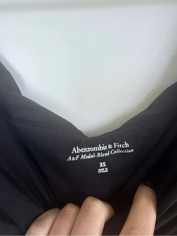 Abercrombie & Fitch Black Draped Camisole - Image 2