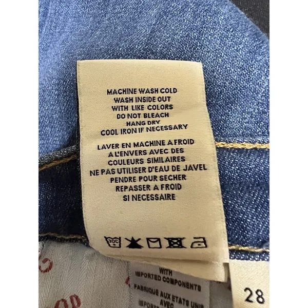 Alice + Olivia Good High‎ Rise Skinny Crop Ankle Tie Jeans Heart & Soul Size 28 - Image 11