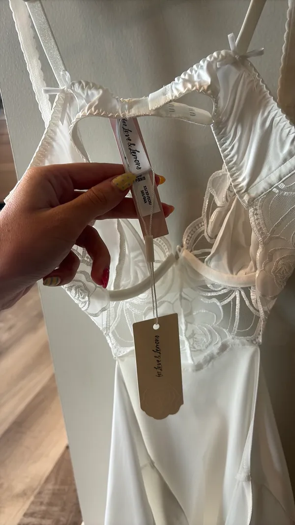 For Love & Lemons blushing blooms mini slip - Image 5