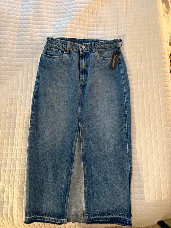 Denim Pencil Skirt in Double Duty BLANKNYC - Image 2