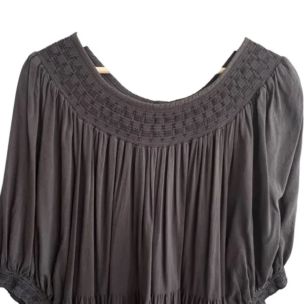 Old Navy Womens Puff Sleeve Flowy Peasant Dress Size XXL Smocked Tiered - Image 3