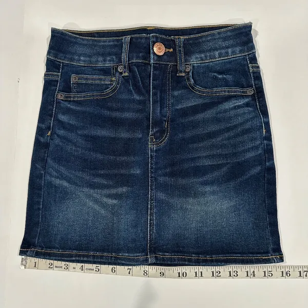 American Eagle - Next Level Stretch Denim Skirt - Size 0 - NEW‎ With Tags. - Image 8