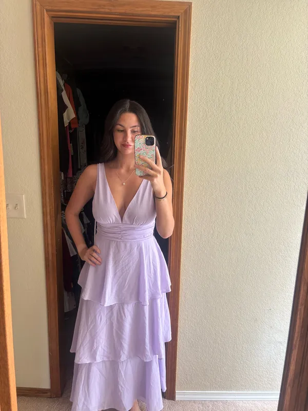 Lulus Maxi Dress Purple - Image 2