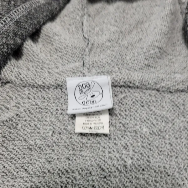 Dog Is Good Sweatshirt Size XL Women's Yoga Graphic Print Hoodie Gray With Flaw - Image 7