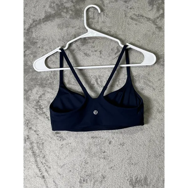 Lululemon Wunder Train Strappy Racer Bra Light Support Navy Blue Size 6 - Image 3