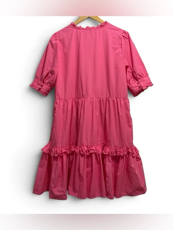 J.Crew Ruffle Neck Tiered Popover Dress, featuring - Image 4