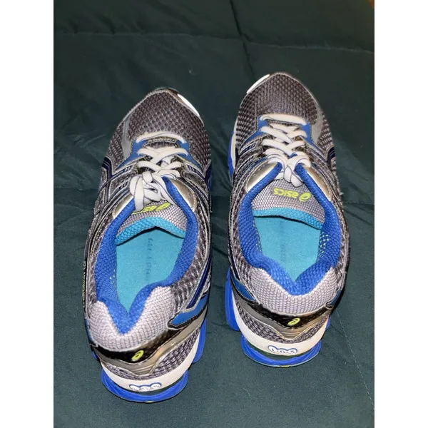 Women's Asics Gel Cumulus 14 Silver Blue Seafoam Running Sneaker 8.5 - Image 5
