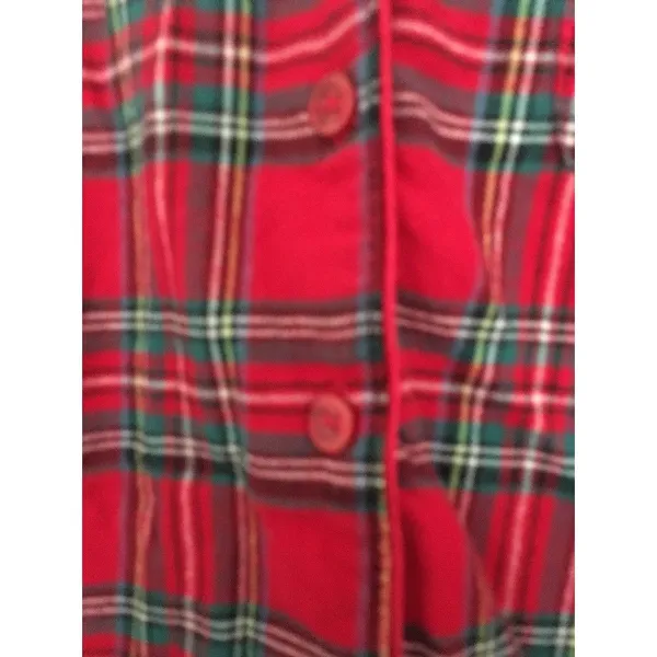 Family PJs by Macy's Women's Red Flannel 2pc Pajama Pant Set Size Small - Image 7
