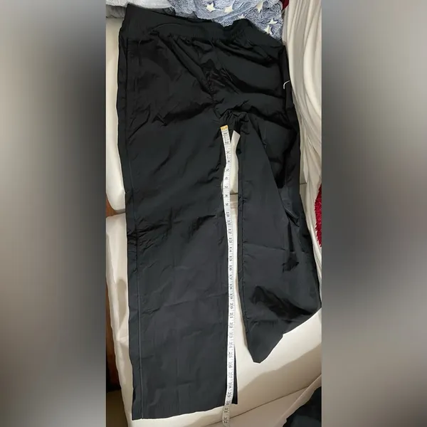 NWT Nike Windrunner High Waisted Woven Women's Black Wide Leg Pants Size M - Image 8