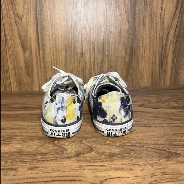 Converse chuck taylor all star washed floral Women’s 8 egret sesame black - Image 5