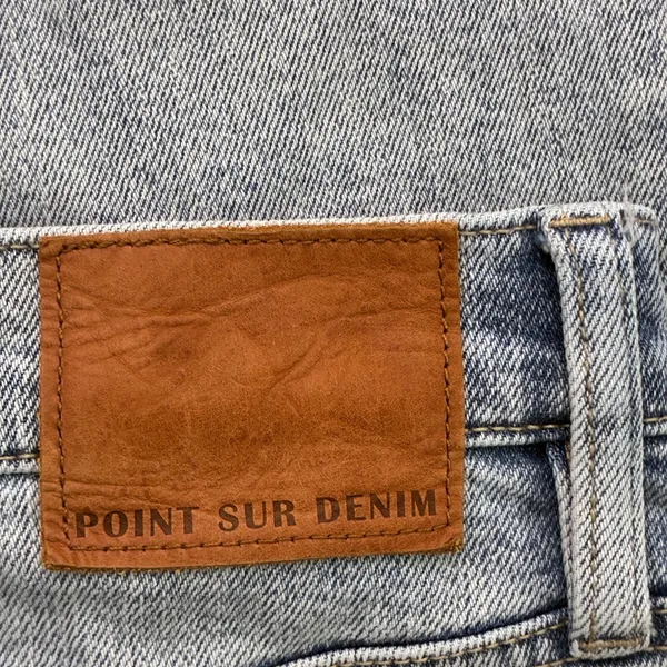 Point Sur J.Crew High-Rise Slim Boy Distressed Jeans Light Wash Size 26 Raw Hem - Image 6