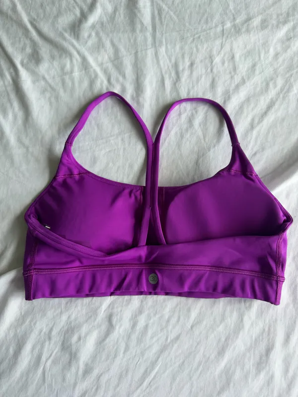 bright purple calla sports bra - Image 2