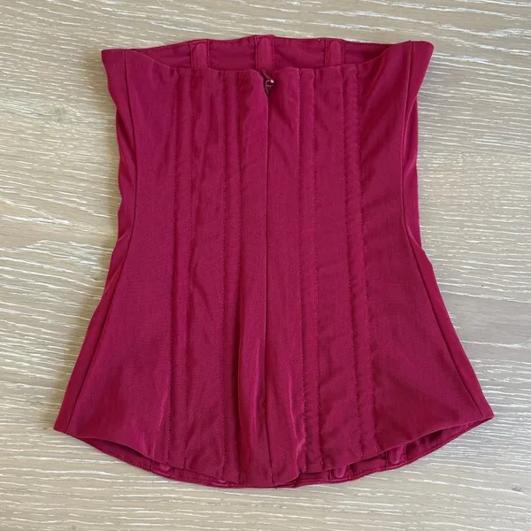 White Fox Tell Me A Secret Strapless Bustier Corset Size XXS in Red - Image 3