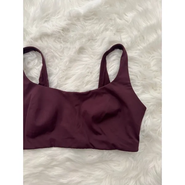 Nike Skims Matte Scoop Neck Sports Bra Currant Size Medium - Image 5