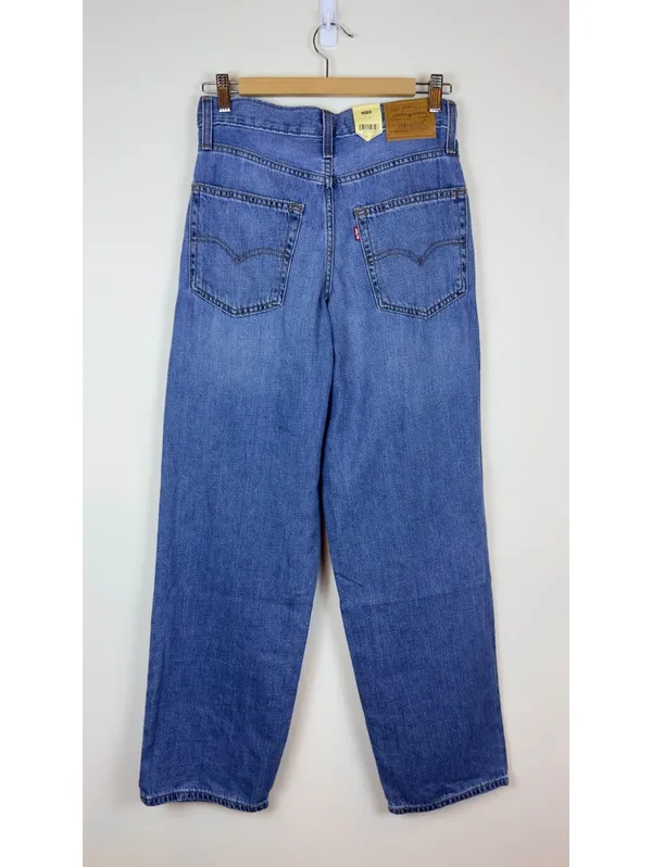 Levi’s Premium Baggy Dad Lightweight Linen Denim Jeans Heavy Check 25x30 NWT - Image 11